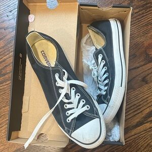 Converse Black and White Low-Top Sneakers